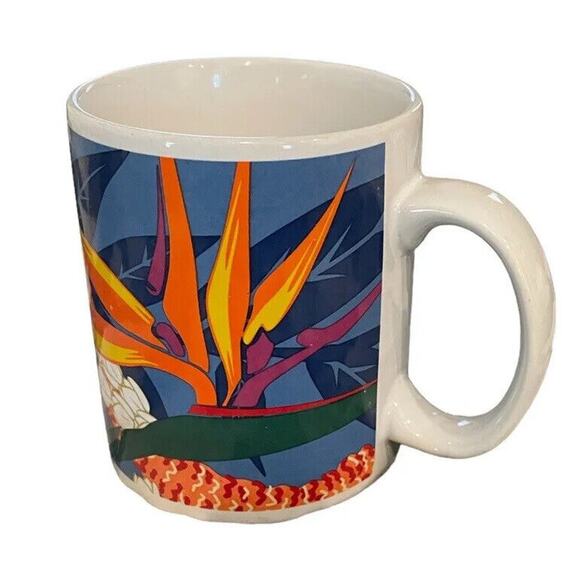 Vintage Hilo Hattie Hawaii Bird Of Paradise Coffee Mug Cup 12 Oz Tropical - Picture 5 of 9